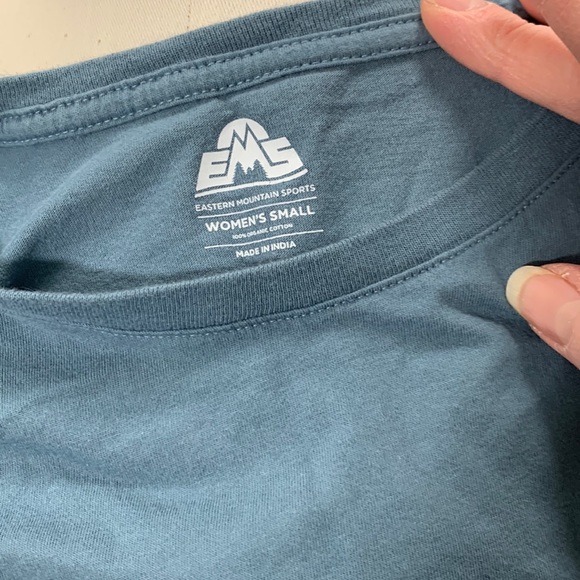 EMS Eastern Mountain Sports organic cotton ls tee Workout hiking adventure Small - Picture 3 of 4